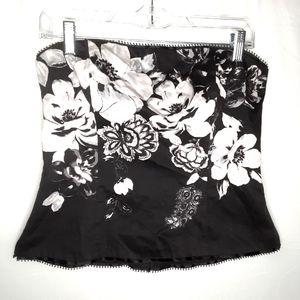 White House Black Market Floral Corset